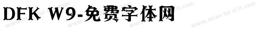 DFK W9字体转换